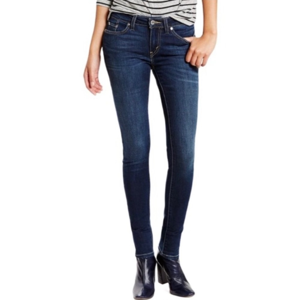 Levi’s 535 Super Skinny Dark Denim Jeans